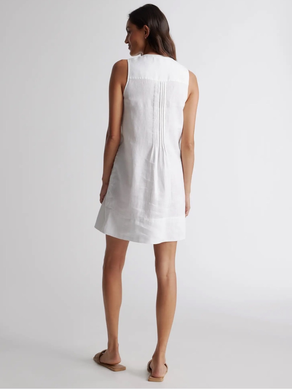 Quince 100% European Linen Sleeveless Swing Dress XL - Picture 2 of 4